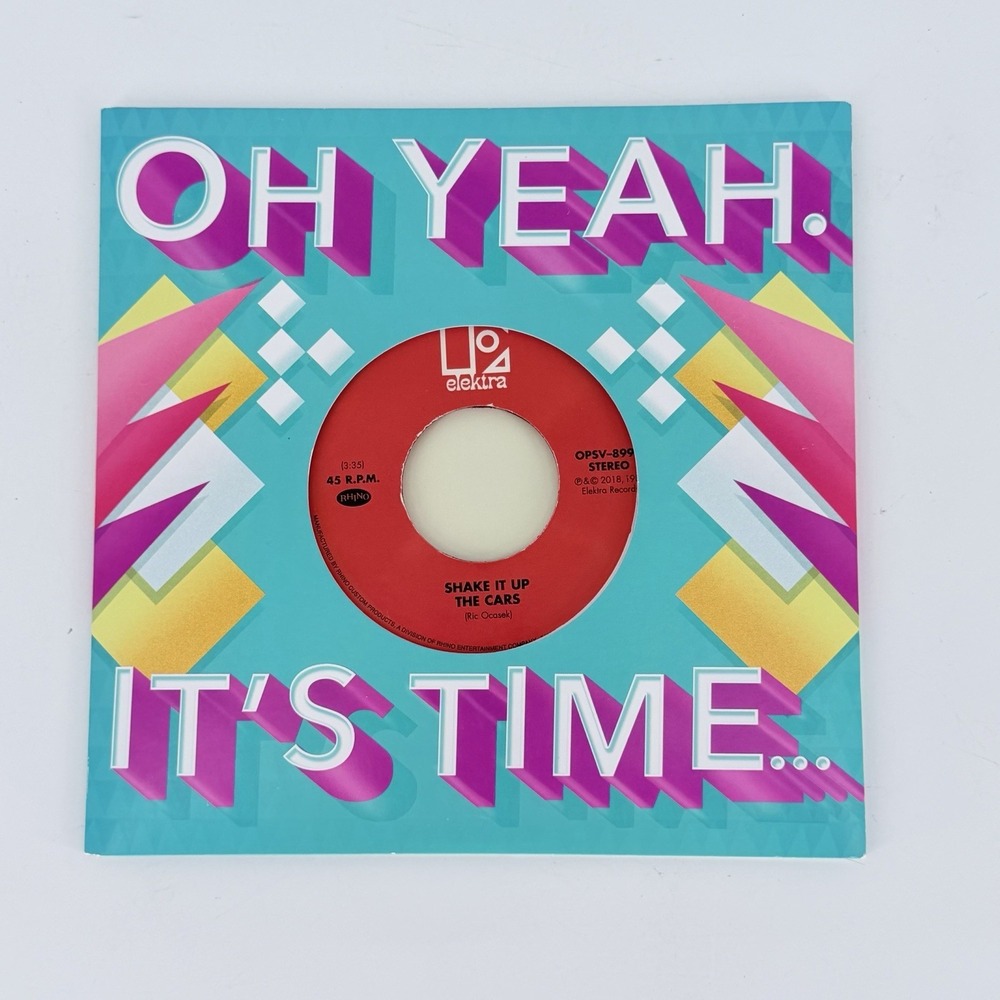 Hallmark The Cars Shake It Up Record Birthday Card w/ 45 RPM Vinyl Rare HTF